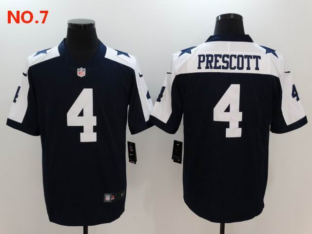 Men's Dallas Cowboys #4 Dak Prescott Jerseys NO.7;